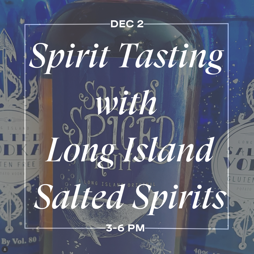 Spirit Tasting with Long Island Salted Spirits