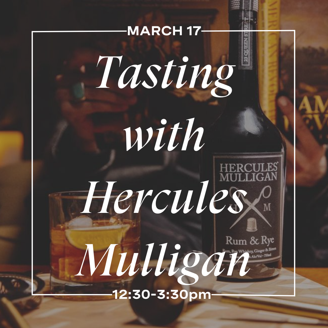 Cocktail Tasting with Hercules Mulligan