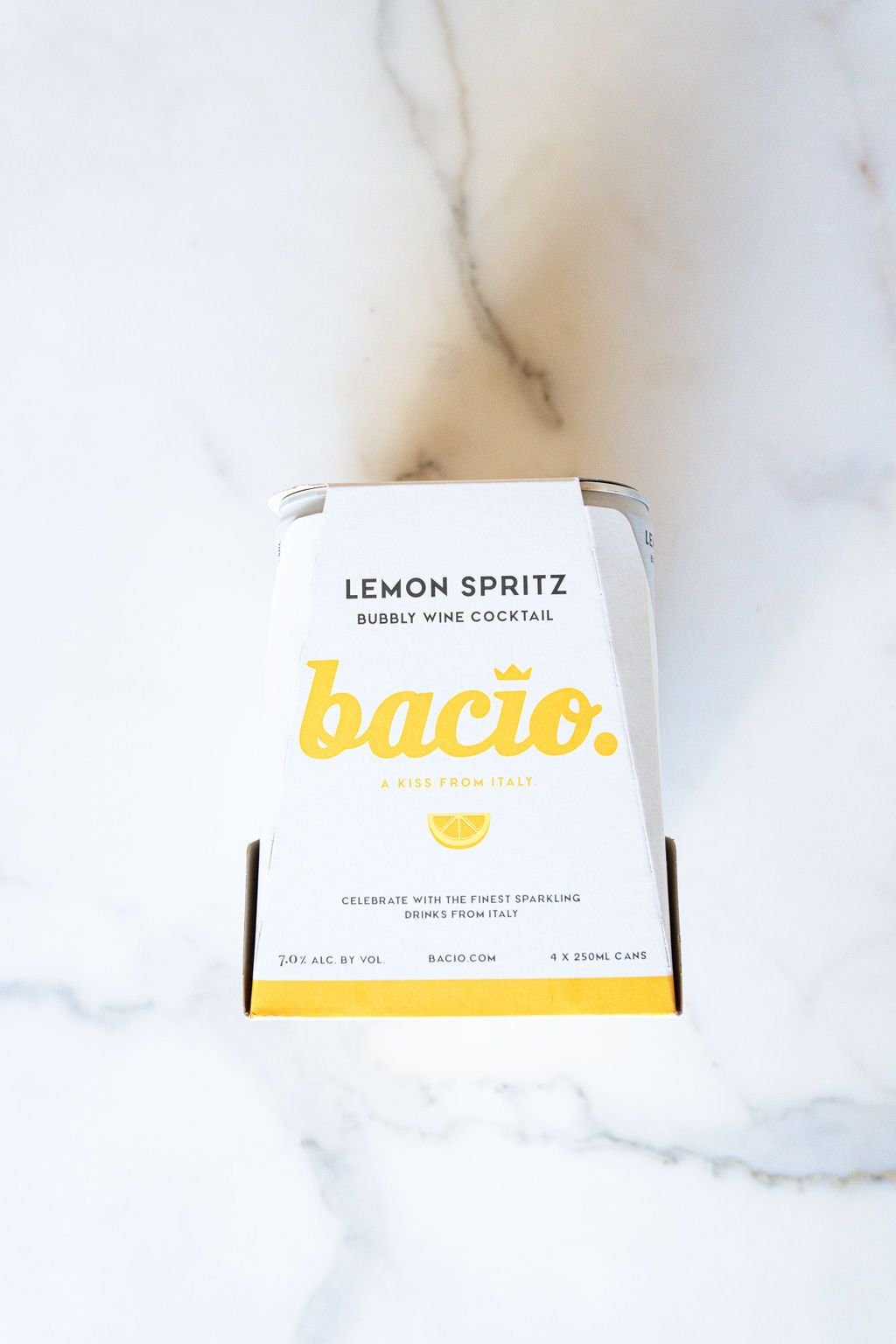 Bacio, Lemon Spritz Bubbly Wine Cocktail (4-pack)